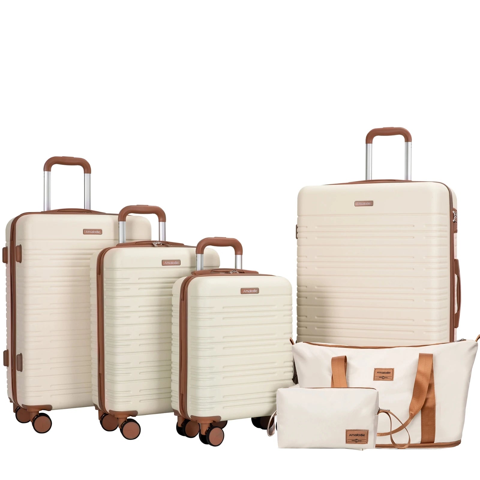 Luggage Sets 4 Piece,Suitcases with Double Spinner Wheels and TSA Lock,Hardcase 4 set 16/20/24/ Luggage  with Travel Duffle Bag