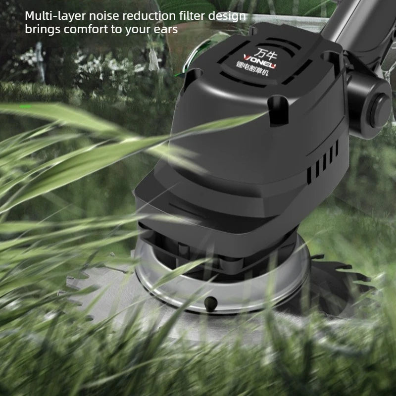 Electric Lawn Mower Rechargeable Small Home Lithium Battery Multifunctional Agricultural Harvesting Weeding Machine