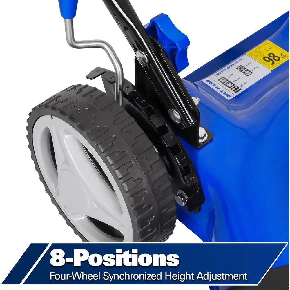 20'' Push Gas Lawn Mower, 144cc 4-Cycle OHV Engine Walk Behind Lawnmower, Side Discharge with 8-Position Adjustable Cutting Heig