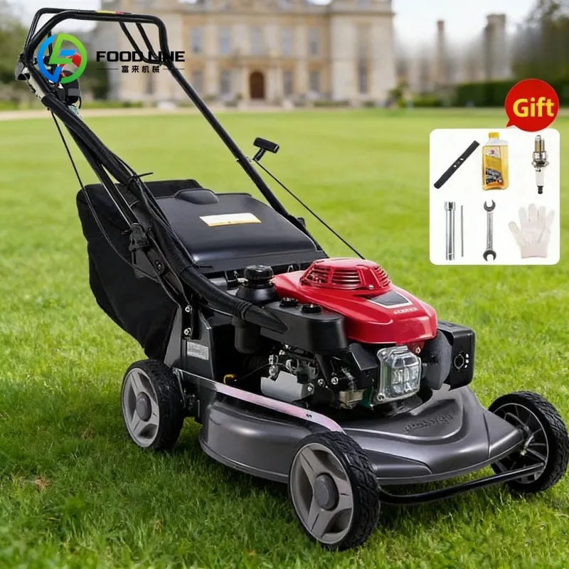 Agricultural Petrol Roller Lawn Mower Automatic Self Moving Grass Cutter 4 Stroke Hand Push Cutting Machine for Grass Customized