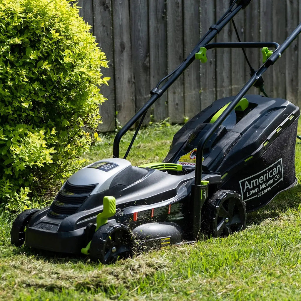 14" 11-Amp Corded Electric Lawn Mower, Black - Powerful Gas-Like Cutting