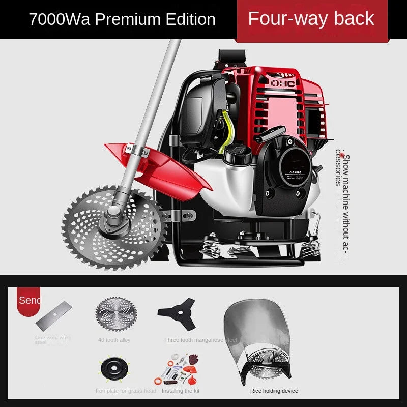 High-Power Lawn Mower Backpack Four-Stroke Brush Cutter Lawnmower예초기 예초기 혼다엔진 예초기 혼다gx35 예초기 혼다 Gx35 혼다gx3