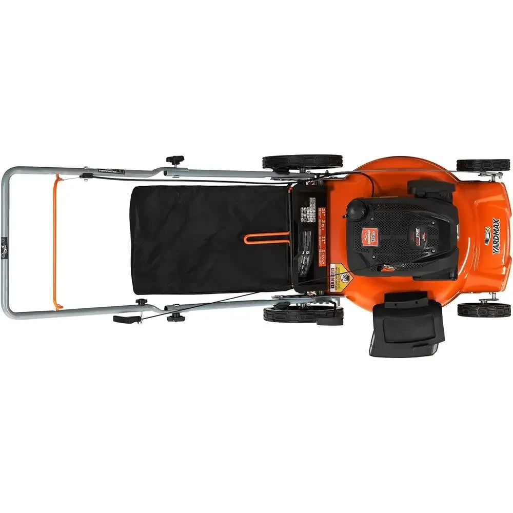21 in. 170cc 3-in-1 Gas Walk Behind Push Lawn Mower with High Rear Wheels