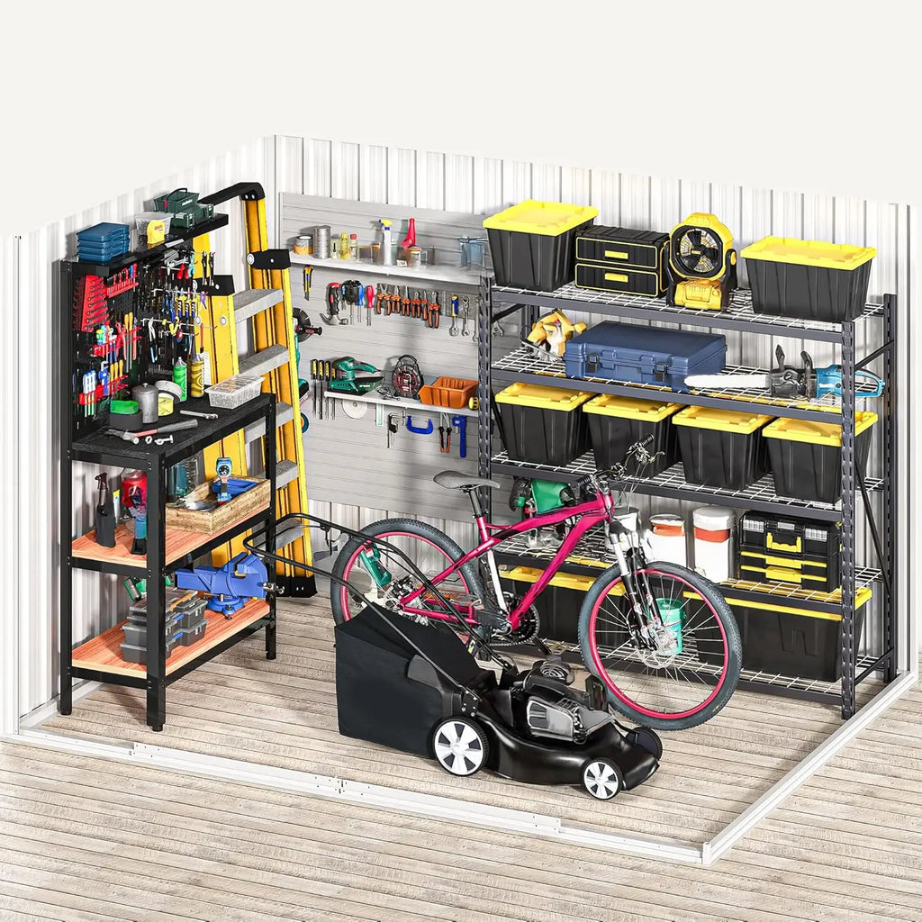 Steel Storage Shed Secure Entrances & Air Circulation Patio Lawn 7x5FT, Custom