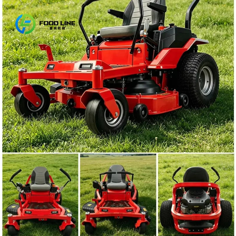 Zero Turn Ride‑On Lawn Mower Strong Power Easy Control Garden Grass Cutting Machine Commercial Outdoor Maintenance