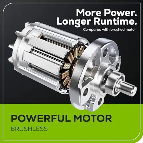 Greenworks 24V 13\" Brushless Cordless Push Lawn Mower DIY Grade 4.0Ah Battery & Charger Included For Cutting Grass