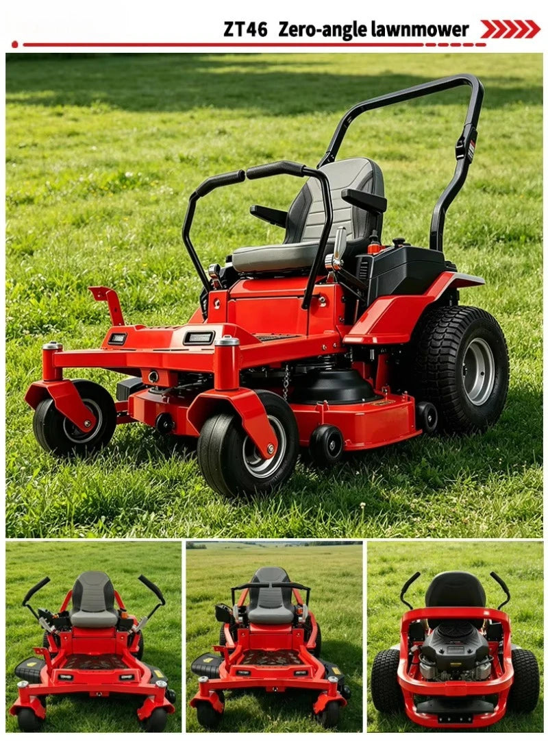 Zero Turn Ride‑On Lawn Mower Strong Power Easy Control Garden Grass Cutting Machine Commercial Outdoor Maintenance