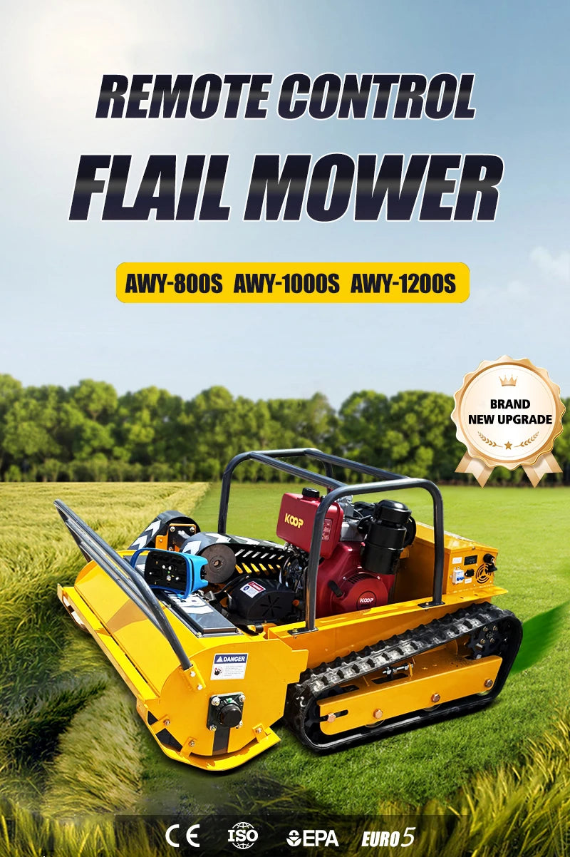 Customized industrial automatic crawling four stroke engine lawn mowing robot, high-power fruit farm household lawn mower