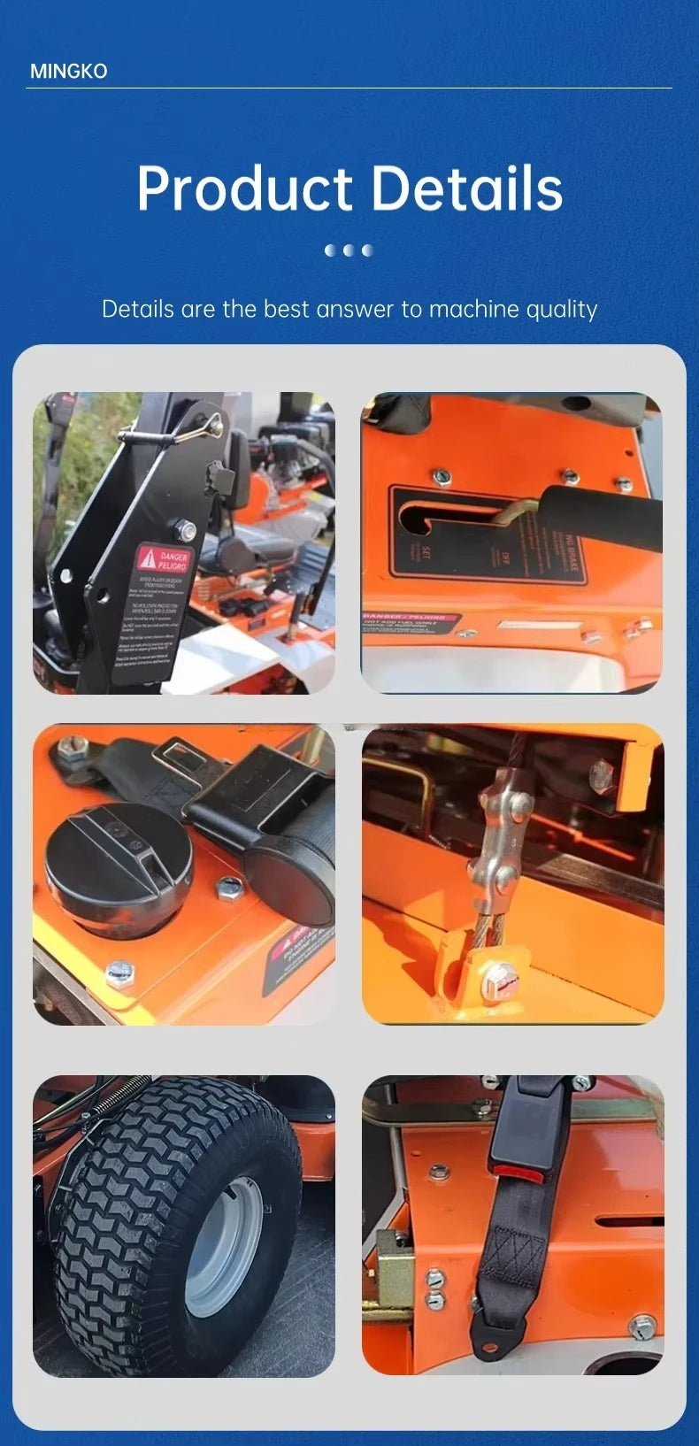CE Certified Premium Ride on Mower zero Turn Lawn Mowing Smart Zero Turn Lawn Mower