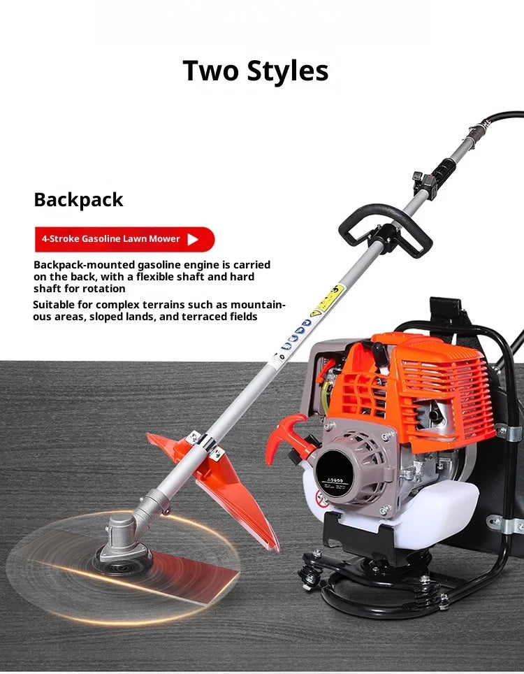 Backpack Two-Stroke Four-Stroke Lawn Mower Garden Outdoor Gardening Tools Household Multi-Functional Lawn Weeding Brush Cutter