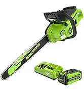 Greenworks 24V 13\" Brushless Cordless Push Lawn Mower DIY Grade 4.0Ah Battery & Charger Included For Cutting Grass