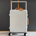 sushimu Suitcase Wide Handle Travel Suitcase Men 20 24  Carry-On Luggage Women PC Aluminum Frame Trolley Case
