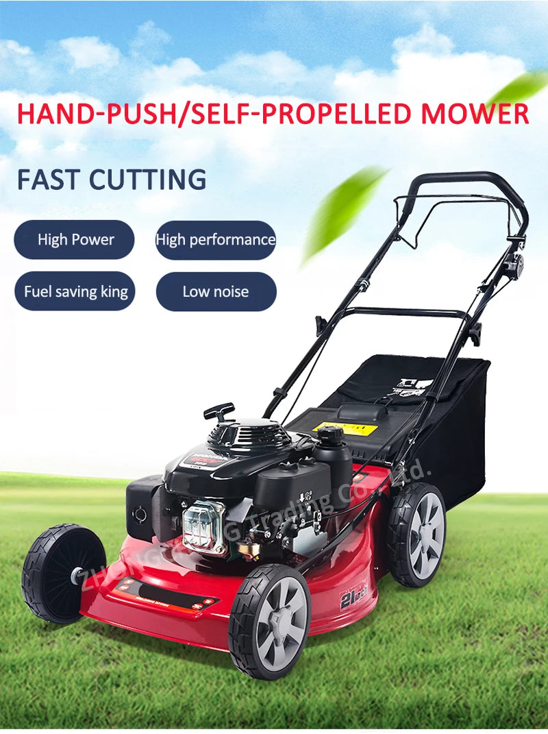 Power Tools Lawn Mower Gasoline Weed Eater Power Lawn Push Mower Self-propelled Orchard Mower