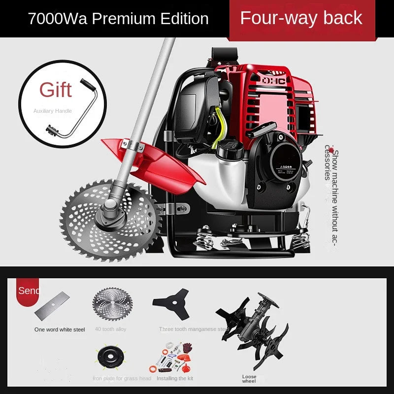 High-Power Lawn Mower Backpack Four-Stroke Brush Cutter Lawnmower예초기 예초기 혼다엔진 예초기 혼다gx35 예초기 혼다 Gx35 혼다gx3