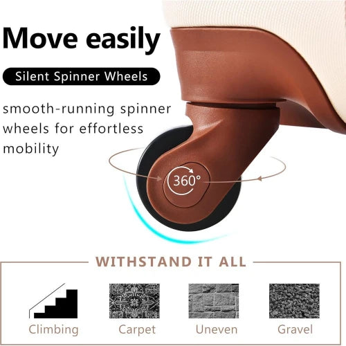 Lage 3 Pcs Abs Hard Lage Sets Spinner Wheels Suitcases