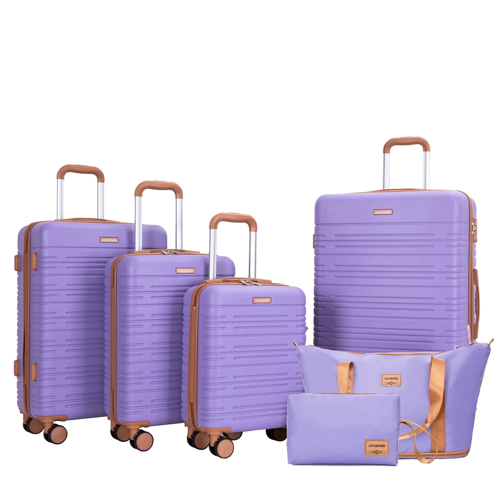 Luggage Sets 4 Piece,Suitcases with Double Spinner Wheels and TSA Lock,Hardcase 4 set 16/20/24/ Luggage  with Travel Duffle Bag