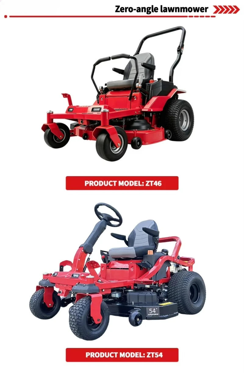 Zero Turn Ride‑On Lawn Mower Strong Power Easy Control Garden Grass Cutting Machine Commercial Outdoor Maintenance
