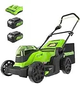 Greenworks 24V 13\" Brushless Cordless Push Lawn Mower DIY Grade 4.0Ah Battery & Charger Included For Cutting Grass