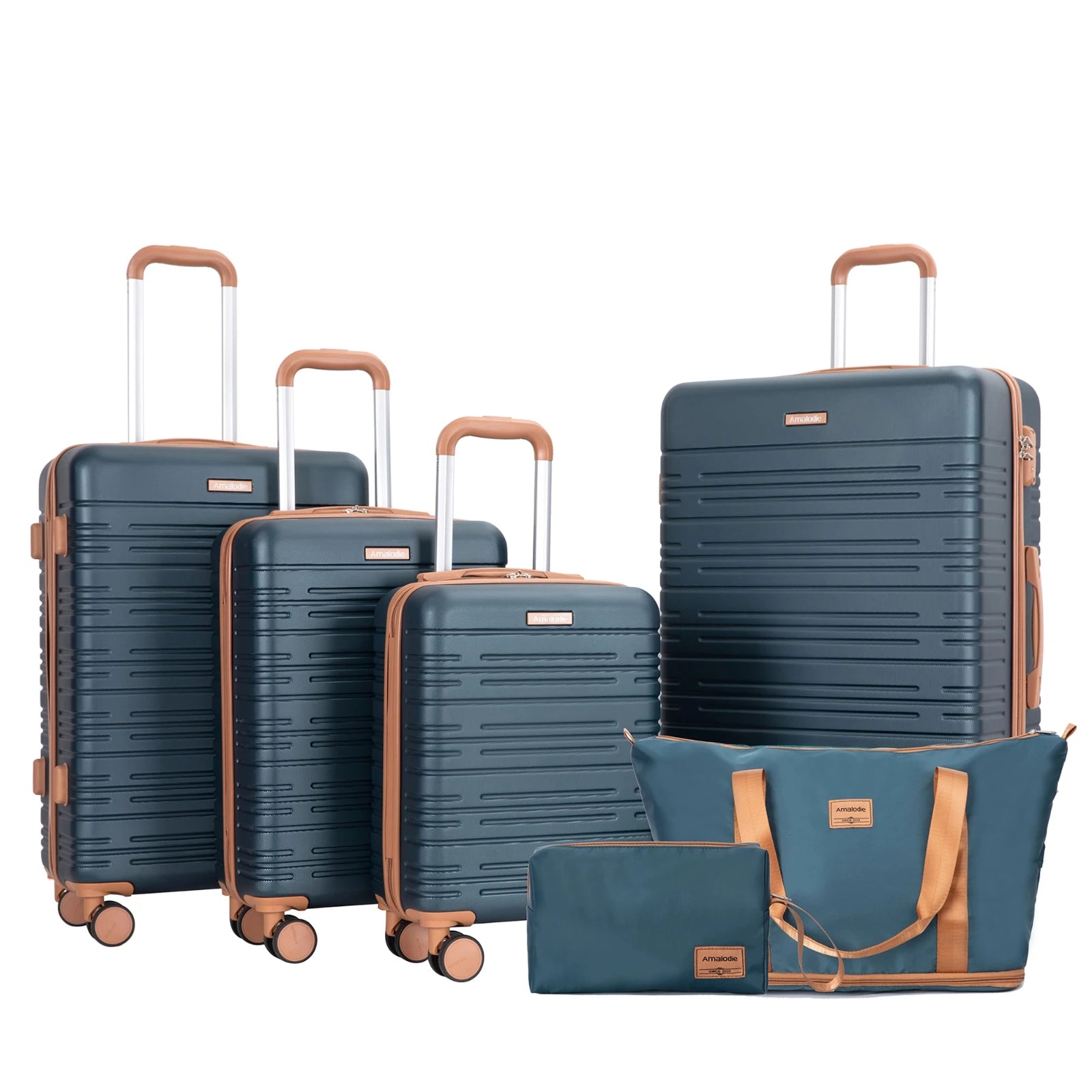Luggage Sets 4 Piece,Suitcases with Double Spinner Wheels and TSA Lock,Hardcase 4 set 16/20/24/ Luggage  with Travel Duffle Bag