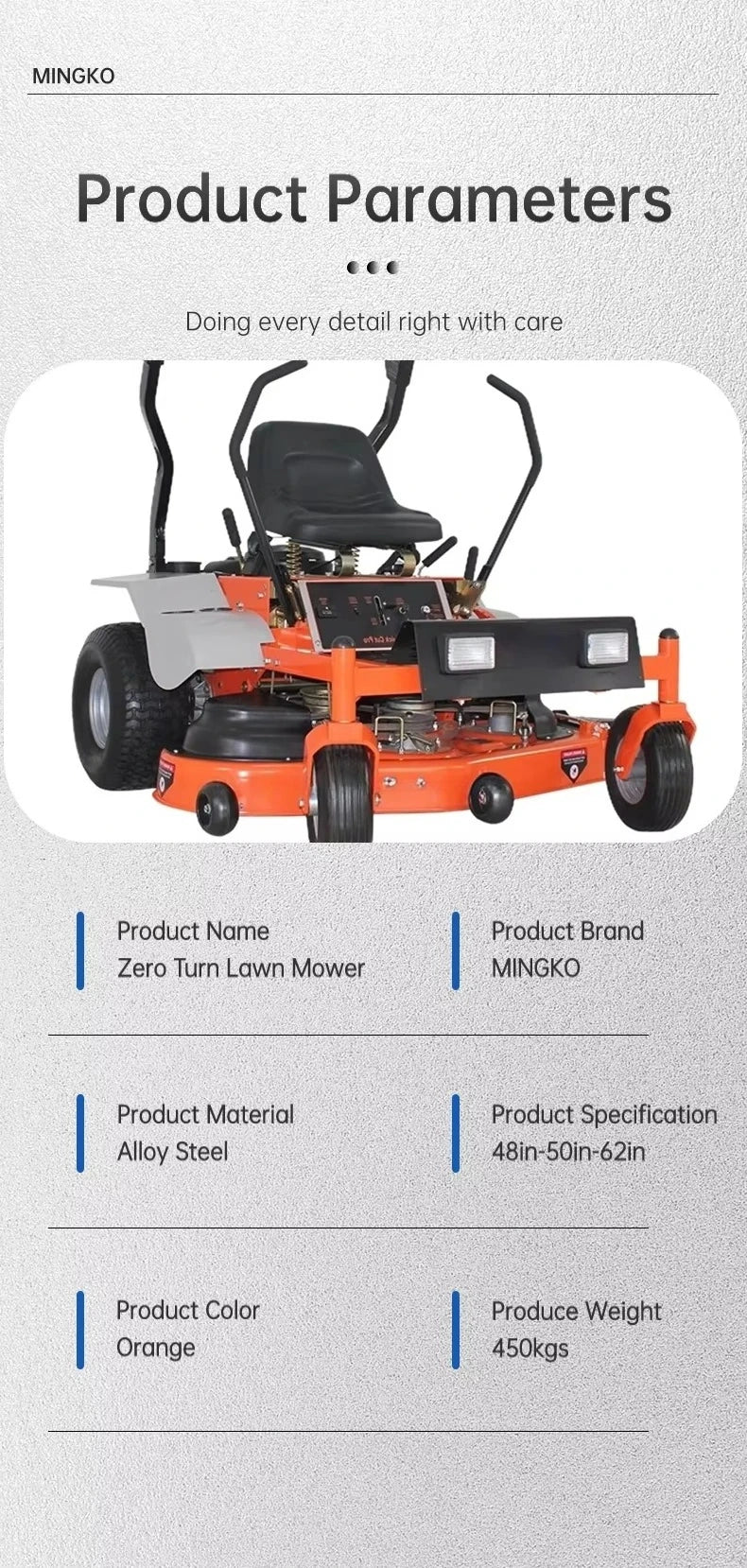 CE Certified Premium Ride on Mower zero Turn Lawn Mowing Smart Zero Turn Lawn Mower