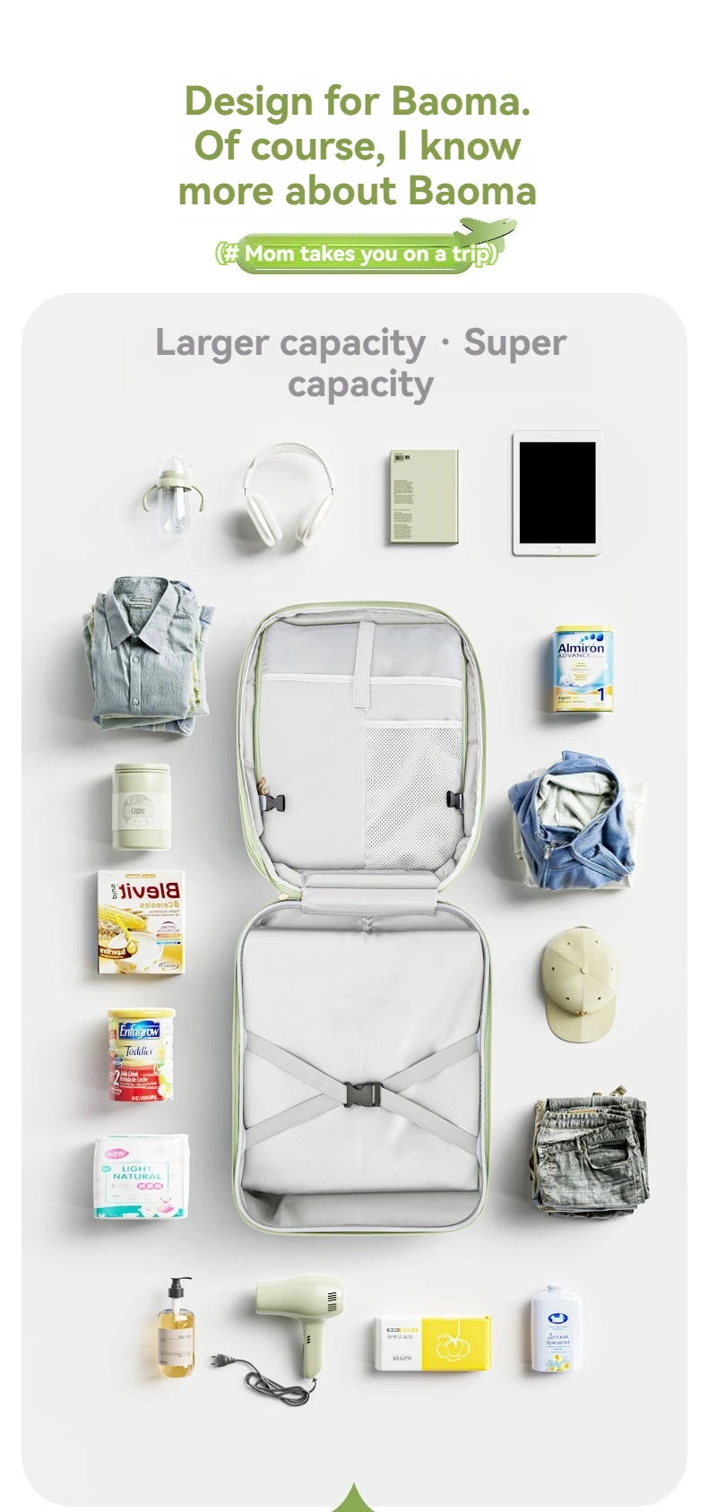 A Children's Suitcase with a Handle, a Travel Case, a Stroller for Taking Kids Out, a Travel Wonder, and Can Be Ridden on Board.