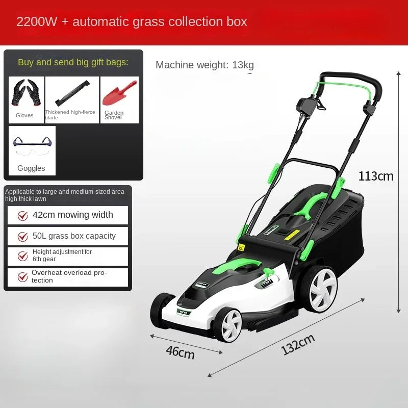 Powerful Electric Lawn Mower for Effortless Yard Maintenance