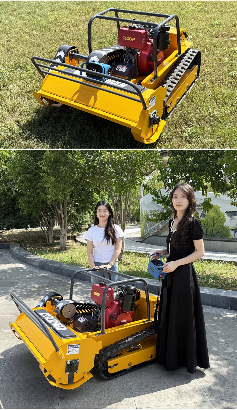 Customized industrial automatic crawling four stroke engine lawn mowing robot, high-power fruit farm household lawn mower