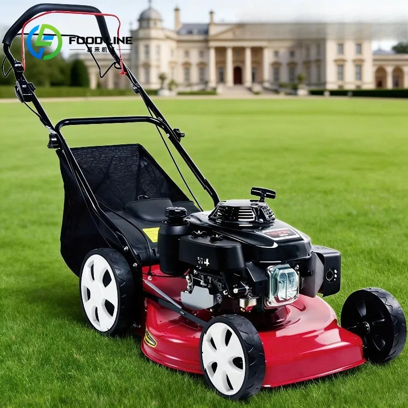 Agricultural Petrol Roller Lawn Mower Automatic Self Moving Grass Cutter 4 Stroke Hand Push Cutting Machine for Grass Customized