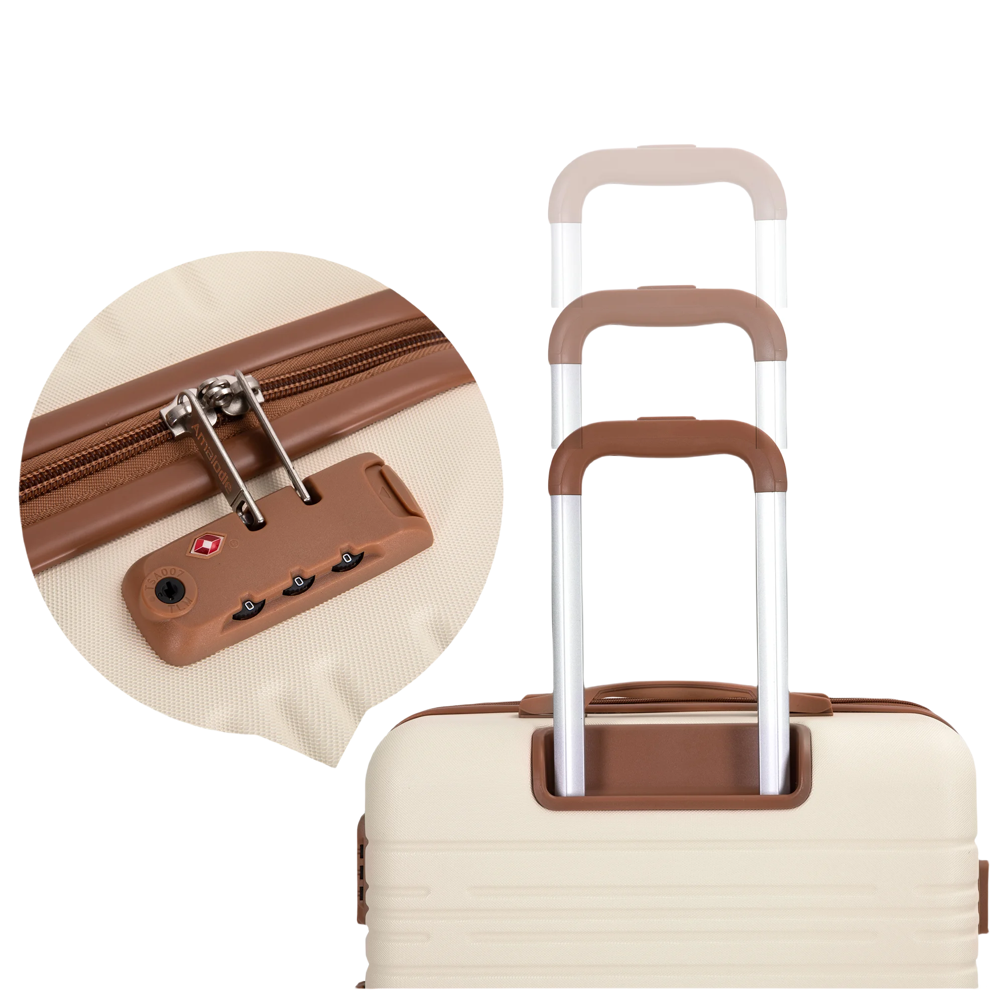 Luggage Sets 4 Piece,Suitcases with Double Spinner Wheels and TSA Lock,Hardcase 4 set 16/20/24/ Luggage  with Travel Duffle Bag
