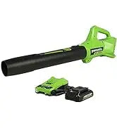 Greenworks 24V 13\" Brushless Cordless Push Lawn Mower DIY Grade 4.0Ah Battery & Charger Included For Cutting Grass