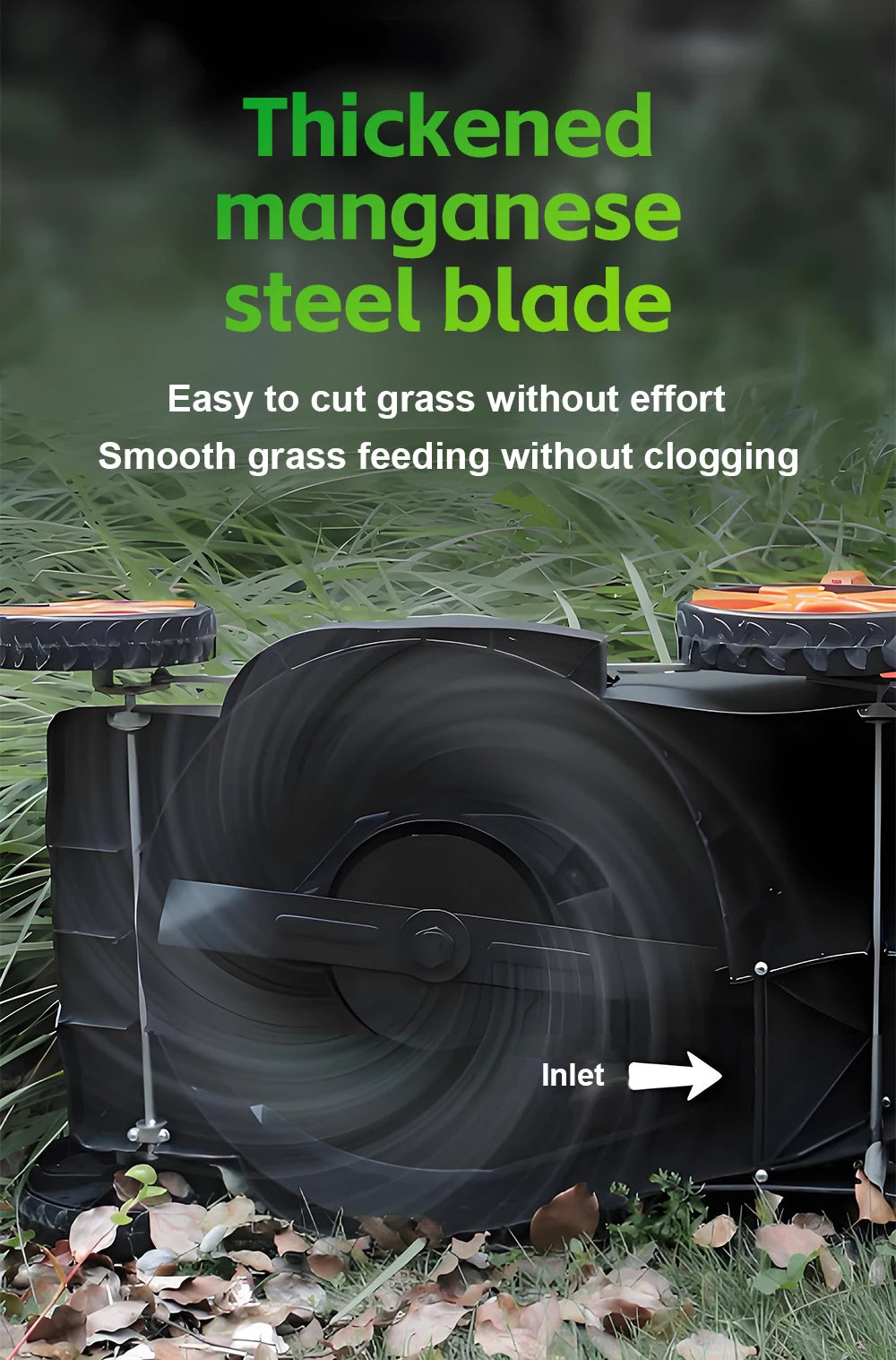1200W/1600W Hand Push Weeder High Power Electric Lawn Mower Lithium Trimming and Grass Beaters Garden Yard Lawn Mower