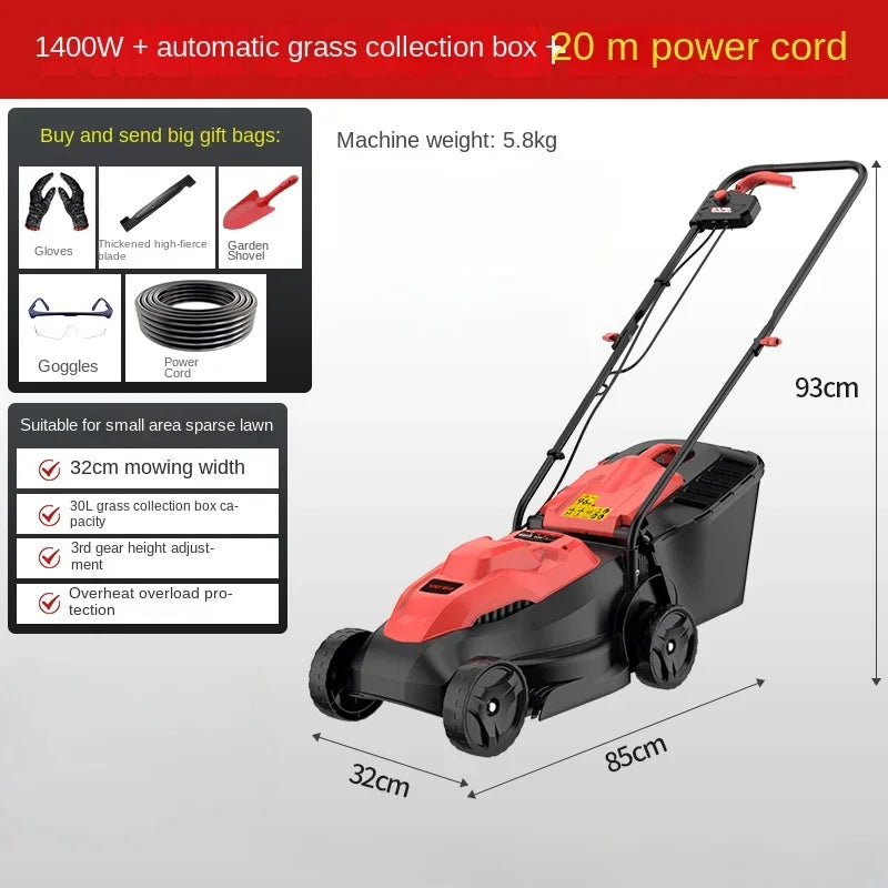 Powerful Electric Lawn Mower for Effortless Yard Maintenance