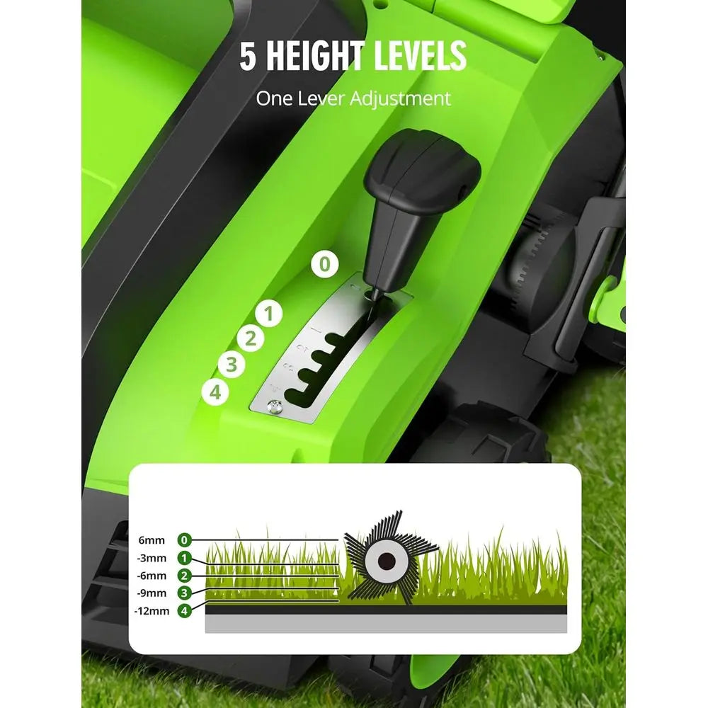 1800W 16 Electric Lawn Sweeper with 45L Detachable Leaf Bag and Powerful Yard Brush
