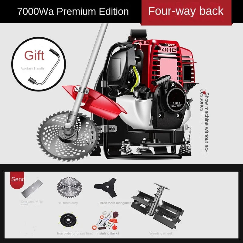 High-Power Lawn Mower Backpack Four-Stroke Brush Cutter Lawnmower예초기 예초기 혼다엔진 예초기 혼다gx35 예초기 혼다 Gx35 혼다gx3