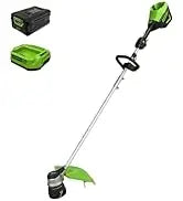 Greenworks 24V 13\" Brushless Cordless Push Lawn Mower DIY Grade 4.0Ah Battery & Charger Included For Cutting Grass