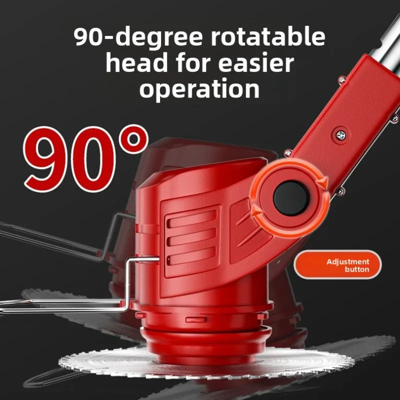 Adjustable Electric Lawn Mower Cordless High Power Wireless Outdoor Home Brush Cutter Brushed Not Included Portable Weeding Tool
