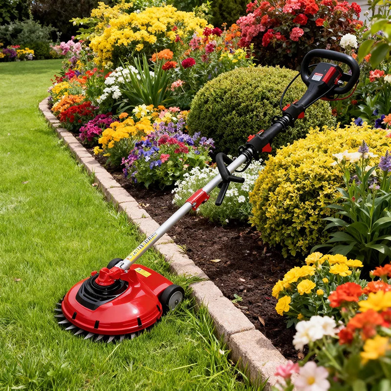 33cc 2Cycle MultiFunctional Gas Weed Wacker with 10 Blade 18 Head Pole Saw Hedge Trimmer Attachments EPA Compliant Lawn Garden