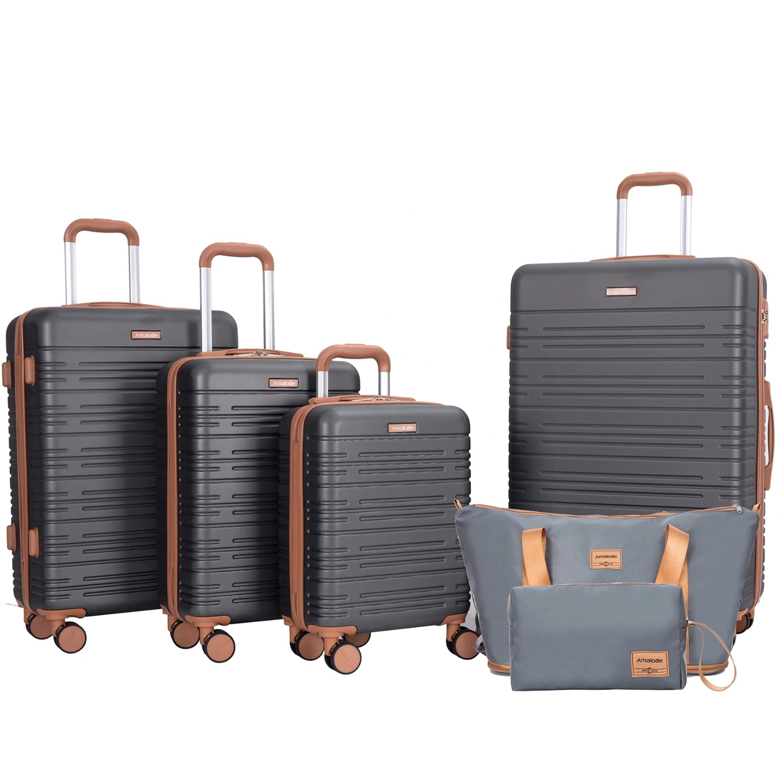 Luggage Sets 4 Piece,Suitcases with Double Spinner Wheels and TSA Lock,Hardcase 4 set 16/20/24/ Luggage  with Travel Duffle Bag