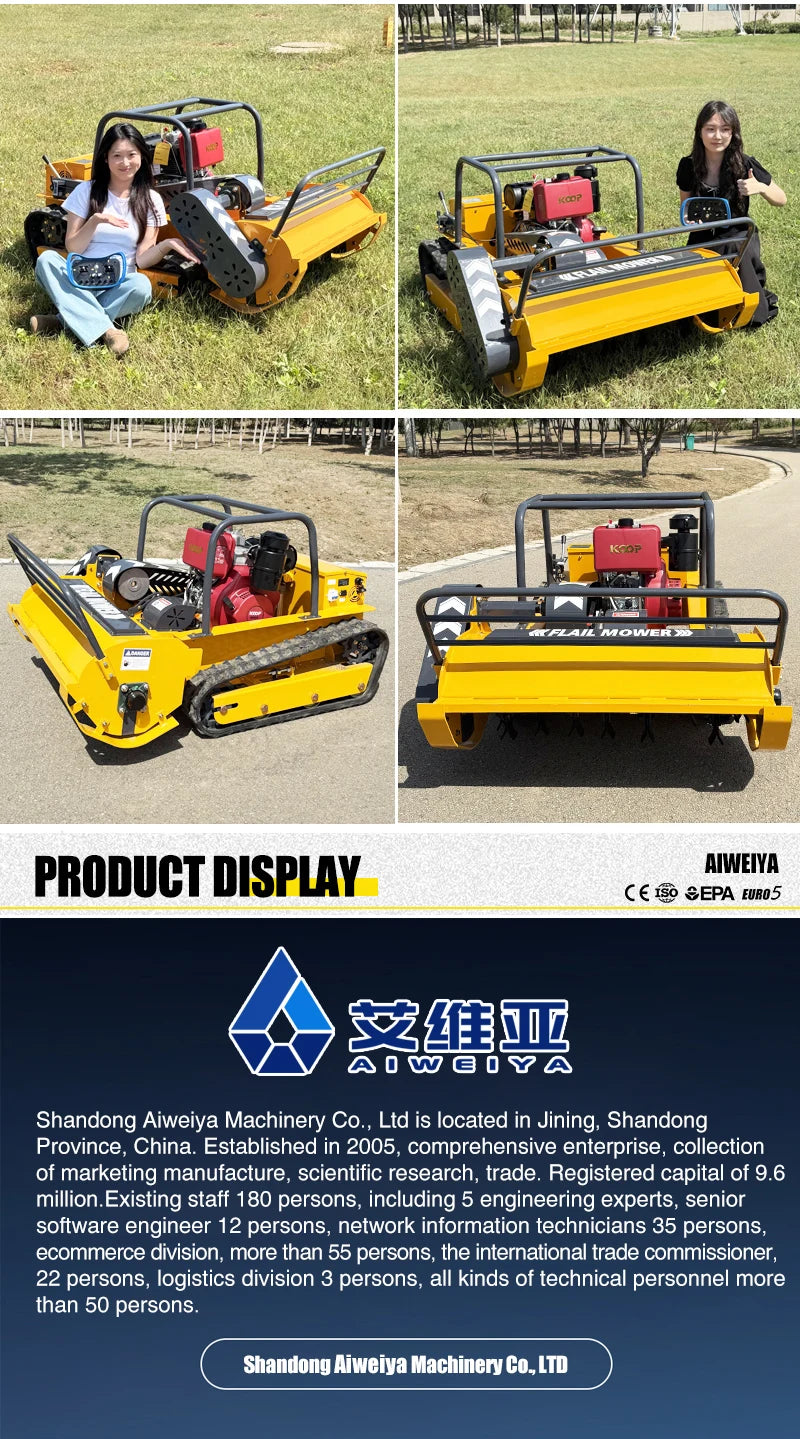 Customized industrial automatic crawling four stroke engine lawn mowing robot, high-power fruit farm household lawn mower