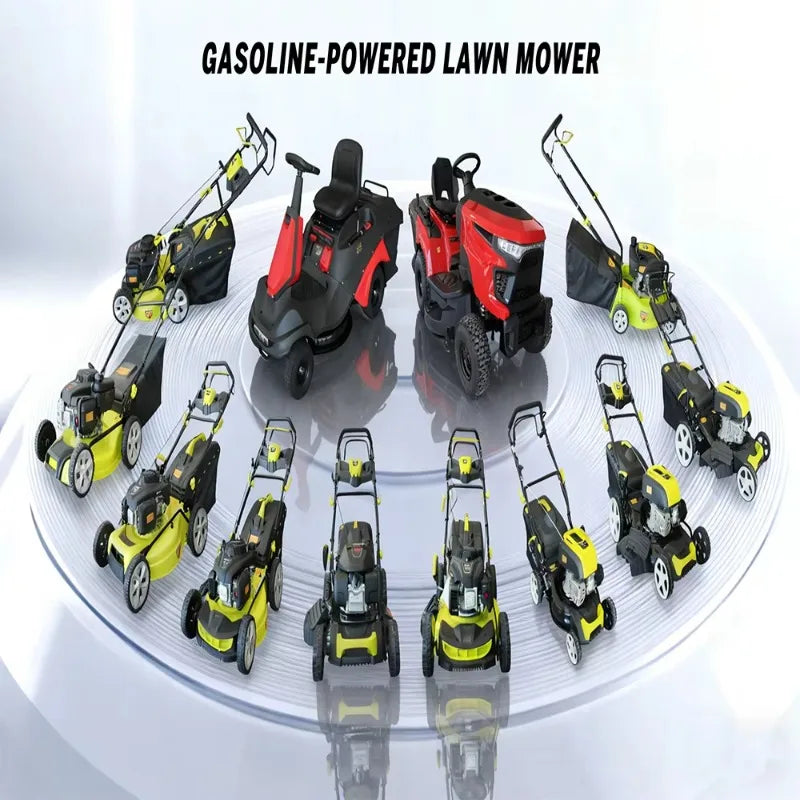 452CC Commercial Engine Riding Lawn Mower 38" Cutting Width Self‑Propelled Cordless 250L Grass Box Rear Discharge Garden
