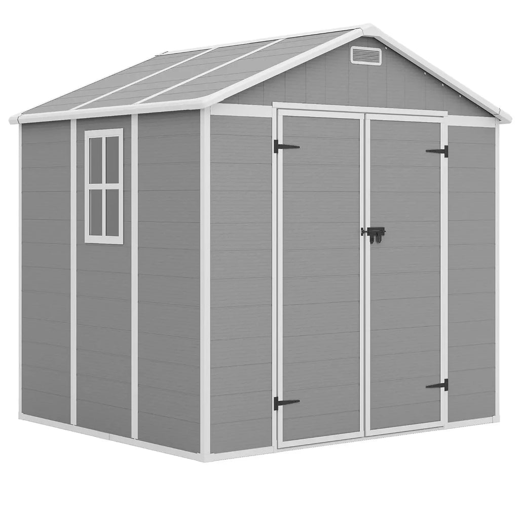 Storage Shed 6x8, Resin Outdoor Shed with Floor Included, Plastic Sheds Outdoor Storage for Bike, Garden Tools, Sheds &, Custom