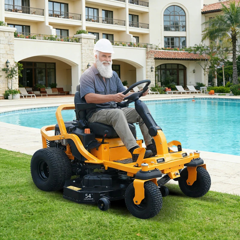 Easy operate 60 inch zero turn riding lawn mower battery riding lawn mower riding lawn mower sale