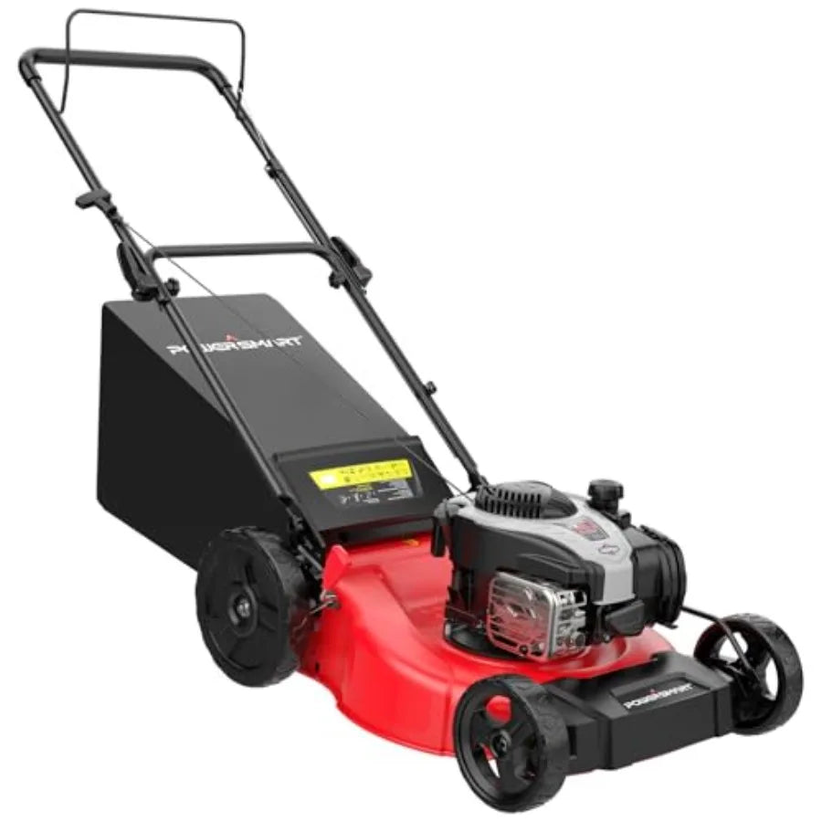 Gas Lawn Mower 21-inch with 140cc Briggs and Stratton E550 Engine 2-in-1 Push Mower with Mulch Bagger