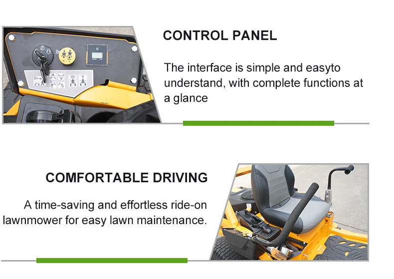 Reliable lawn tractor riding mower riding lawn mower zero turn with bag electric lawn mower riding