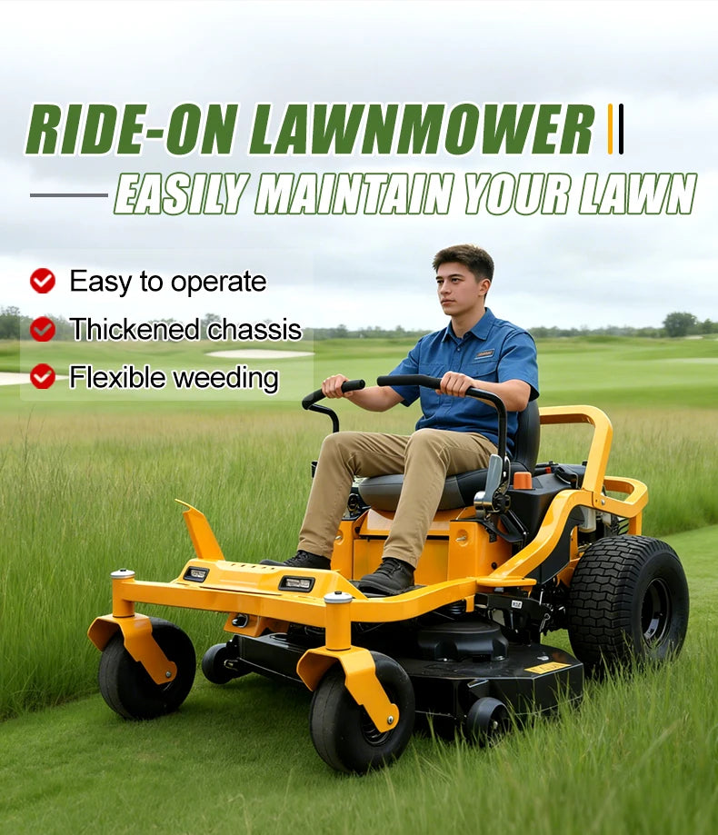 Reliable lawn tractor riding mower riding lawn mower zero turn with bag electric lawn mower riding