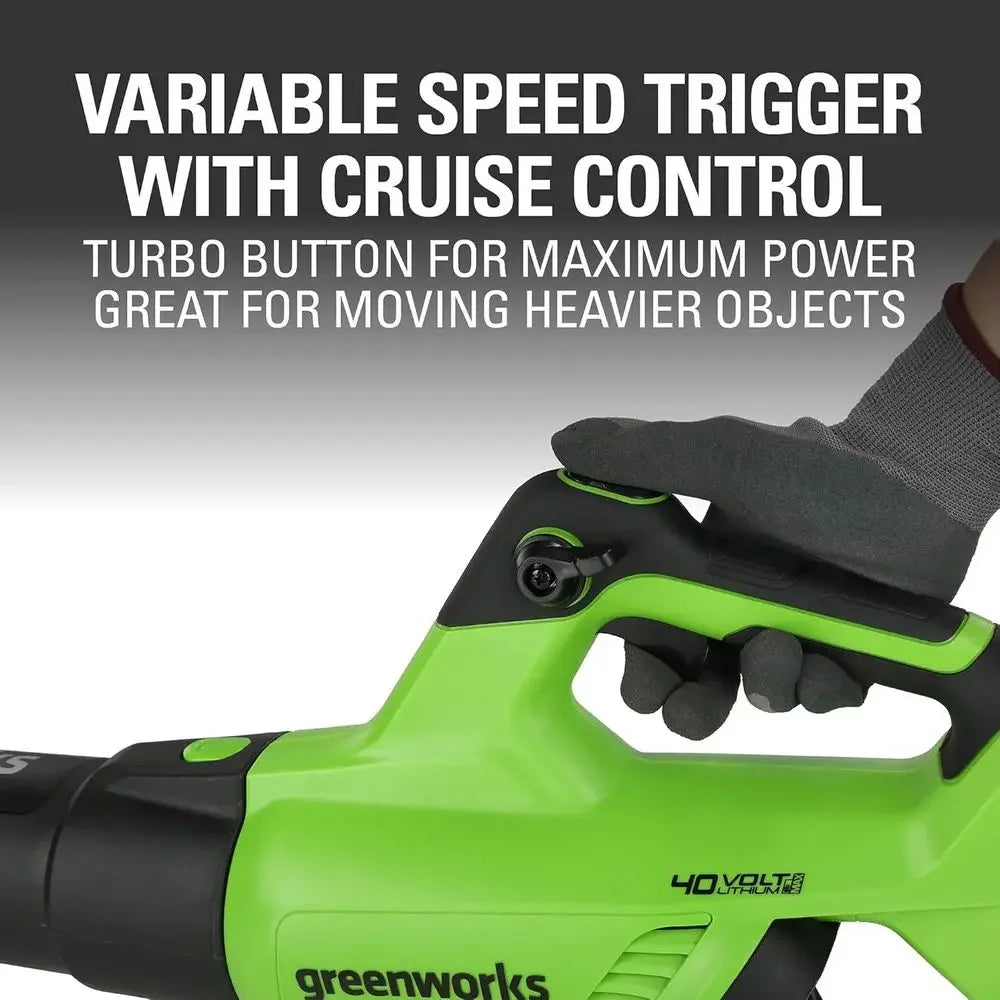 40V 20" Cordless Lawn Mower (Push), Axial Leaf Blower (500 CFM / 120 MPH),12" String Trimmer with 2 Batteries(5Ah+2Ah) and Charg