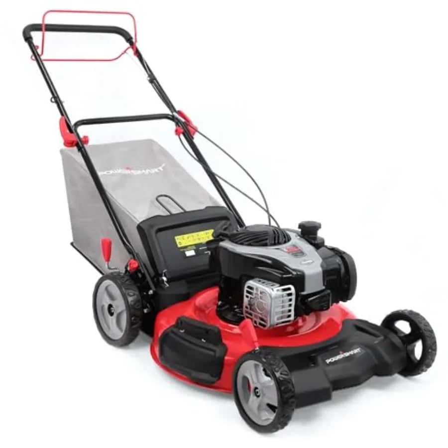 Self Propelled Gas Lawn Mower 22-Inch with 140cc Briggs and Stratton E550 Engine 3-in-1 Rear-Wheel Drive Lawnmower with Bagging