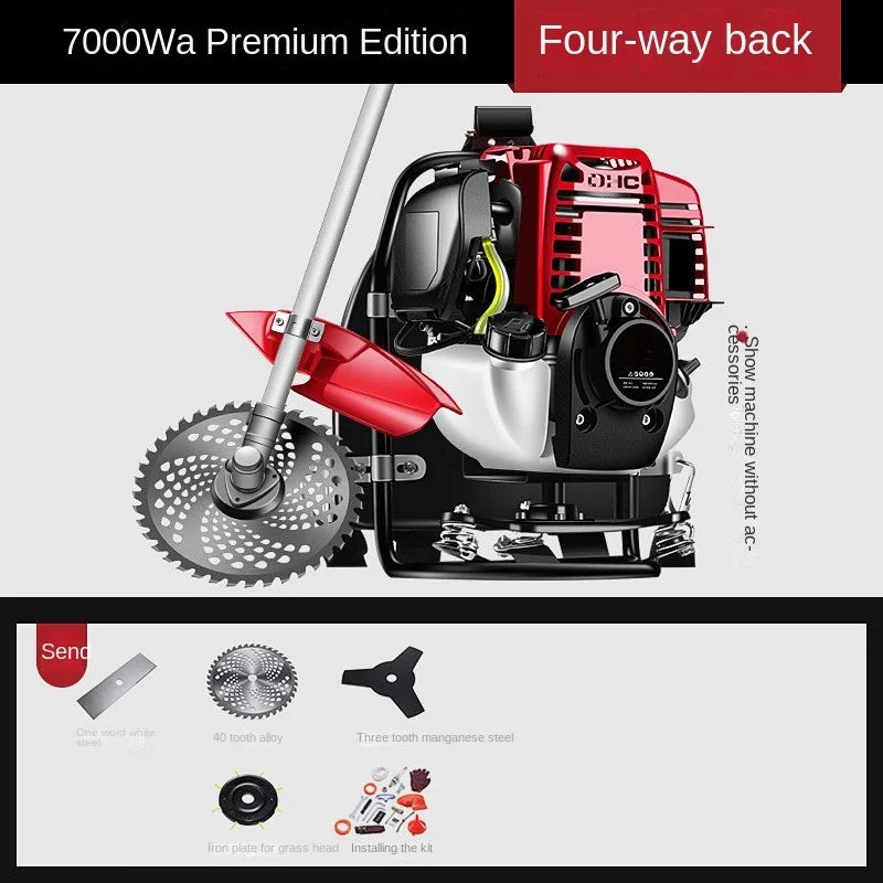 High-Power Lawn Mower Backpack Four-Stroke Brush Cutter Lawnmower예초기 예초기 혼다엔진 예초기 혼다gx35 예초기 혼다 Gx35 혼다gx3