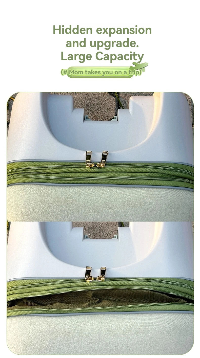 A Children's Suitcase with a Handle, a Travel Case, a Stroller for Taking Kids Out, a Travel Wonder, and Can Be Ridden on Board.
