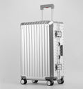 New Style All Aluminum 20"24"28" Inch Travel Suitcase Carry on Luxury Suitcase Metal Trolly Bag Universal Wheels